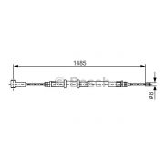 Слика 1 на Сајла за рачна кочница BOSCH 1 987 482 214