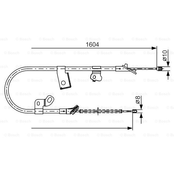 Слика на Сајла за рачна кочница BOSCH 1 987 482 220