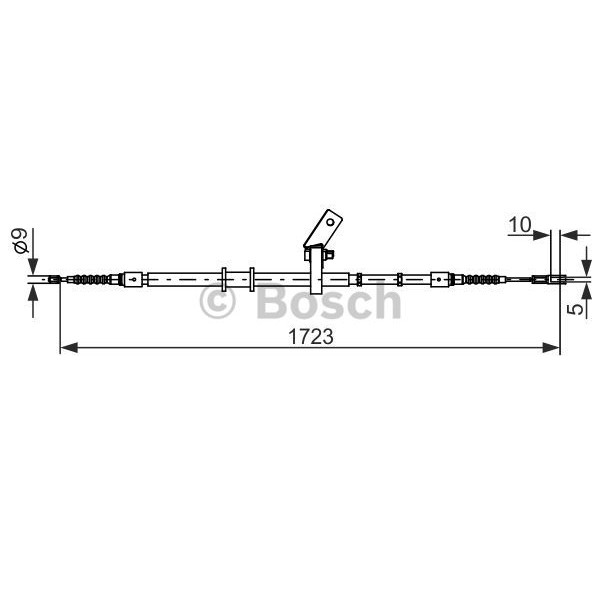 Слика на Сајла за рачна кочница BOSCH 1 987 482 268