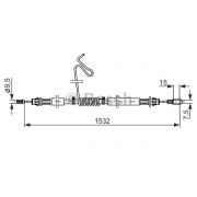 Слика 5 на Сајла за рачна кочница BOSCH 1 987 482 277