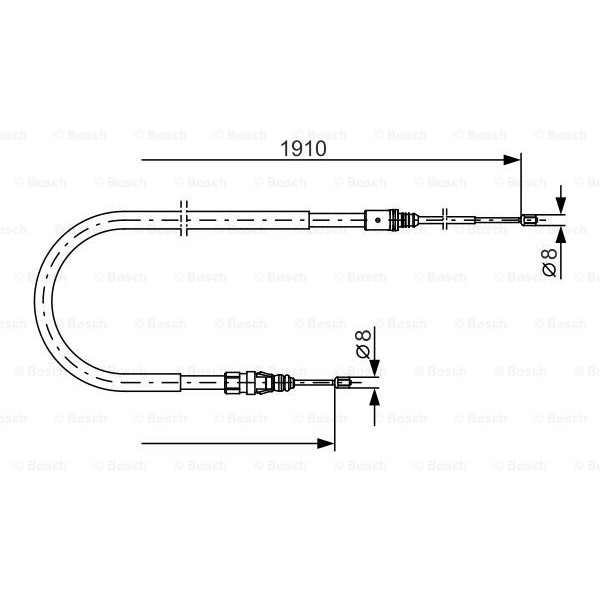 Слика на Сајла за рачна кочница BOSCH 1 987 482 323