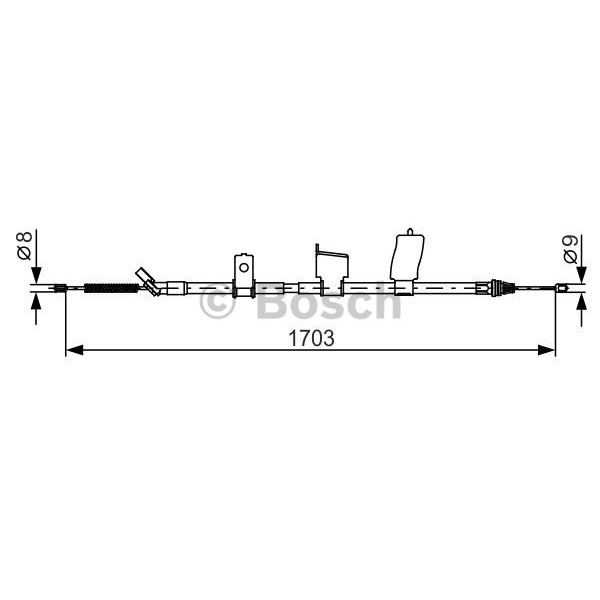 Слика на Сајла за рачна кочница BOSCH 1 987 482 338