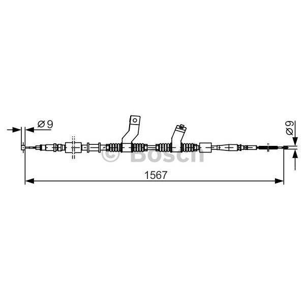 Слика на Сајла за рачна кочница BOSCH 1 987 482 354