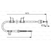 Слика 1 на Сајла за рачна кочница BOSCH 1 987 482 361