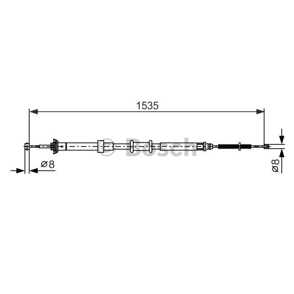 Слика на Сајла за рачна кочница BOSCH 1 987 482 393