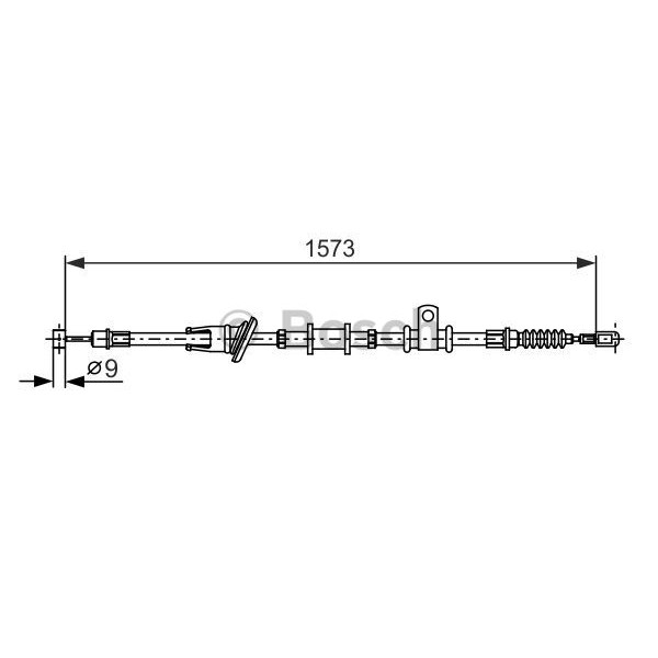 Слика на Сајла за рачна кочница BOSCH 1 987 482 399