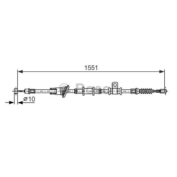 Слика на Сајла за рачна кочница BOSCH 1 987 482 400