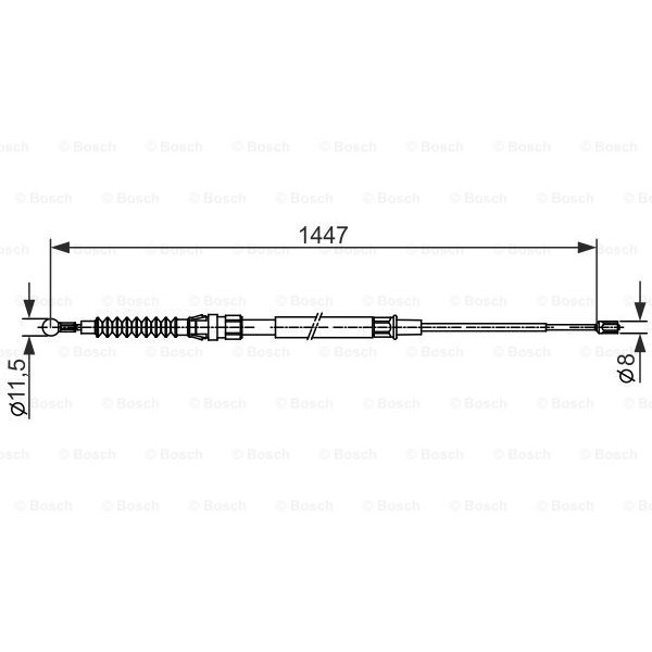 Слика на Сајла за рачна кочница BOSCH 1 987 482 445 за Seat Leon (1P1) 1.9 TDI - 105 коњи дизел