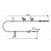 Слика 1 на Сајла за рачна кочница BOSCH 1 987 482 465