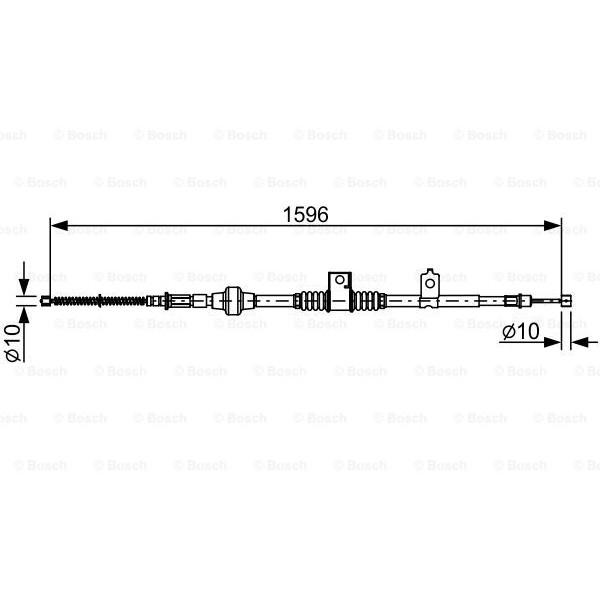 Слика на Сајла за рачна кочница BOSCH 1 987 482 520