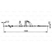 Слика 1 $на Сајла за рачна кочница BOSCH 1 987 482 532