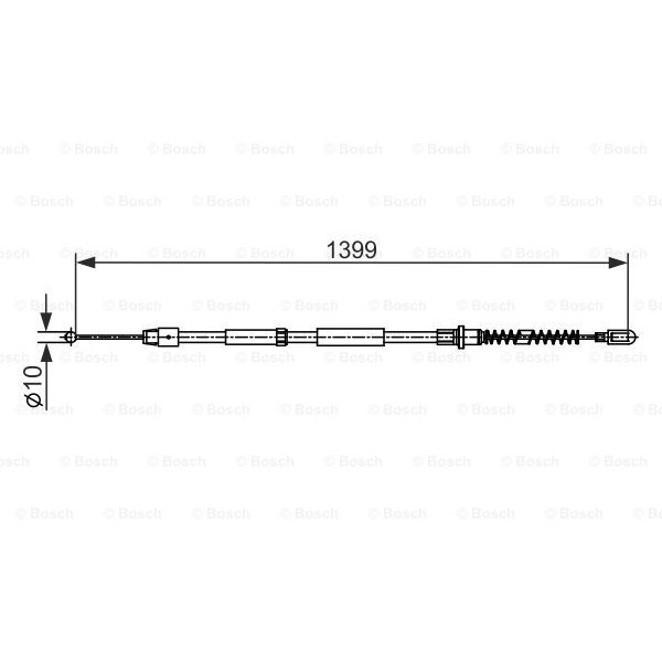 Слика на Сајла за рачна кочница BOSCH 1 987 482 539 за камион MAN TGA 18.410 FAS, FALS, FARS - 410 коњи дизел