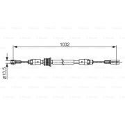 Слика 1 на Сајла за рачна кочница BOSCH 1 987 482 548