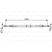 Слика 1 на Сајла за рачна кочница BOSCH 1 987 482 551