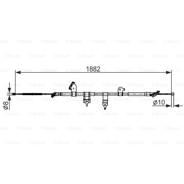 Слика на Сајла за рачна кочница BOSCH 1 987 482 567