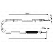 Слика 1 на Сајла за рачна кочница BOSCH 1 987 482 588