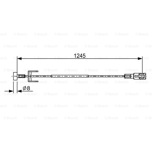 Слика на Сајла за рачна кочница BOSCH 1 987 482 633 за Opel Vivaro Platform (E7) 2.0 16V - 120 коњи бензин