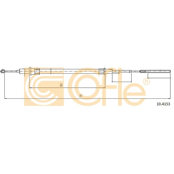 Слика на Сајла за рачна кочница COFLE 10.4153 за BMW 5 Sedan E39 540 i - 286 коњи бензин