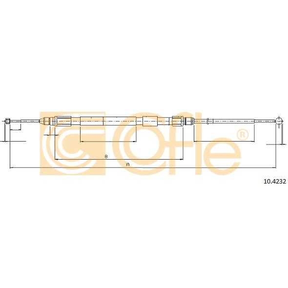 Слика на Сајла за рачна кочница COFLE 10.4232 за BMW 3 Coupe E92 320 d - 184 коњи дизел