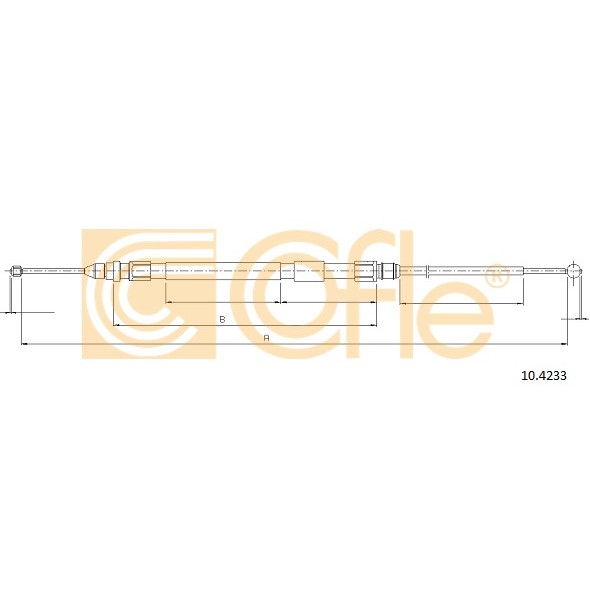 Слика на Сајла за рачна кочница COFLE 10.4233 за BMW 3 Sedan F30 F35 F80 320 d xDrive - 184 коњи дизел