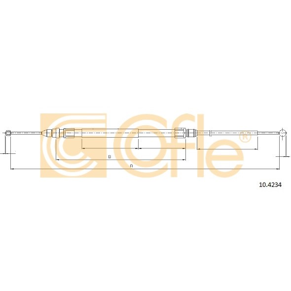 Слика на Сајла за рачна кочница COFLE 10.4234 за BMW 1 F21 116 d - 116 коњи дизел