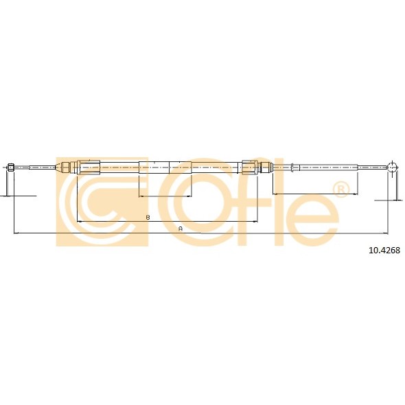 Слика на Сајла за рачна кочница COFLE 10.4268 за BMW X3 E83 3.0 sd - 286 коњи дизел