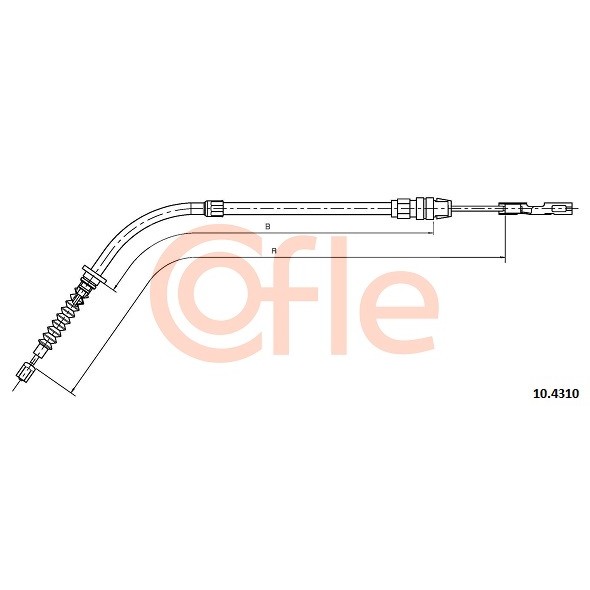 Слика на Сајла за рачна кочница COFLE 10.4310 за Mini (F56) Cooper SD - 170 коњи дизел