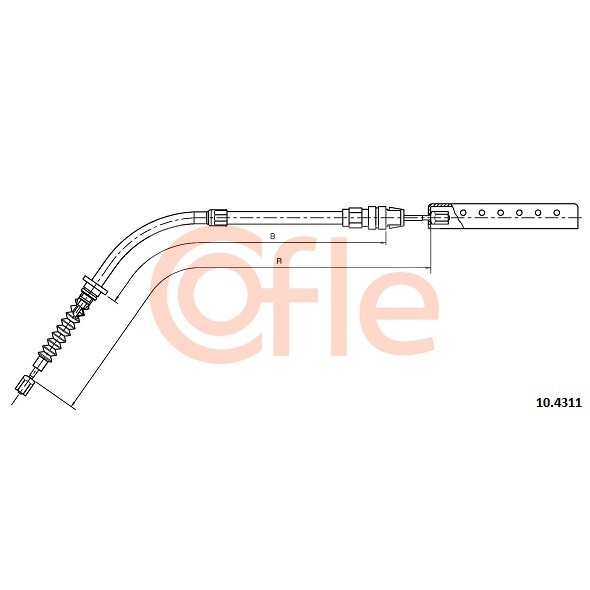 Слика на Сајла за рачна кочница COFLE 10.4311 за Mini (F56) One - 102 коњи бензин