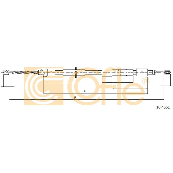 Слика на Сајла за рачна кочница COFLE 10.4561 за Citroen ZX N2 2.0 - 166 коњи бензин