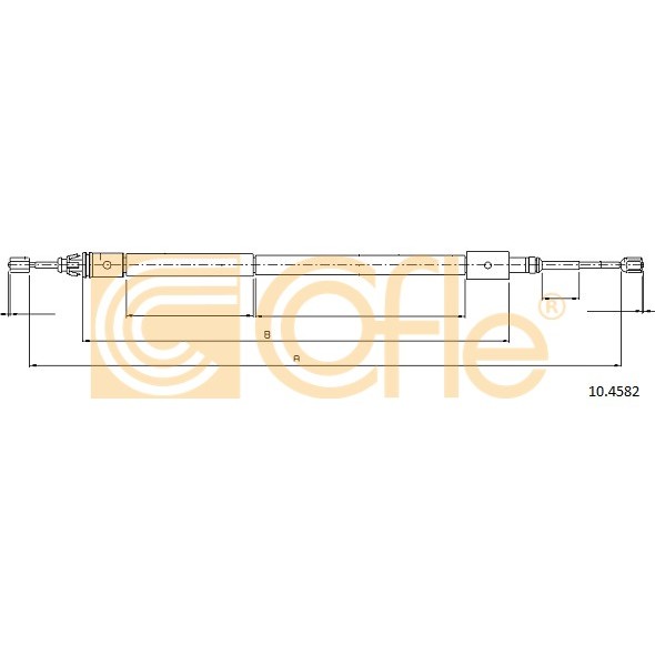 Слика на Сајла за рачна кочница COFLE 10.4582 за Citroen Xsara Break N2 1.9 D - 70 коњи дизел