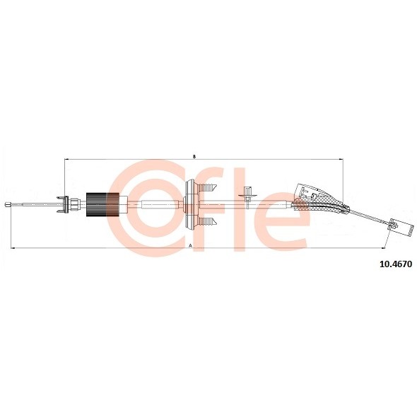 Слика на Сајла за рачна кочница COFLE 10.4670 за Citroen C4 Picasso UD 1.8 i 16V - 125 коњи бензин