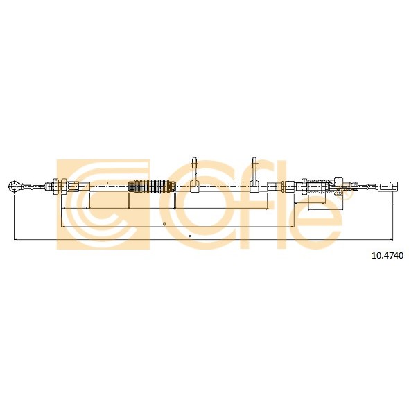 Слика на Сајла за рачна кочница COFLE 10.4740 за Fiat Ducato Platform 250 130 Multijet 2,3 D - 131 коњи дизел