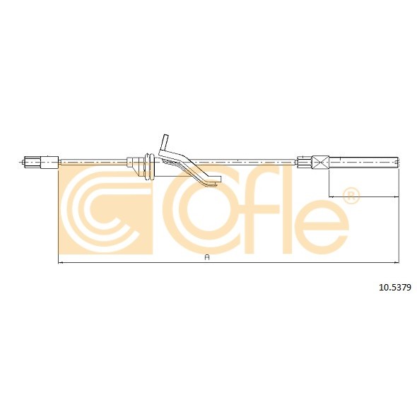 Слика на Сајла за рачна кочница COFLE 10.5379 за Volvo C30 1.8 - 125 коњи бензин