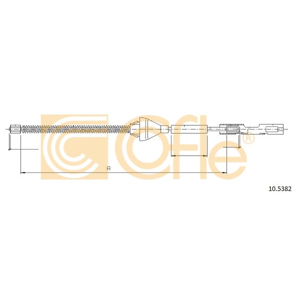 Слика на Сајла за рачна кочница COFLE 10.5382 за Ford Focus 3 Hatchback 1.6 LPG - 120 коњи Бензин/Автогаз (LPG)