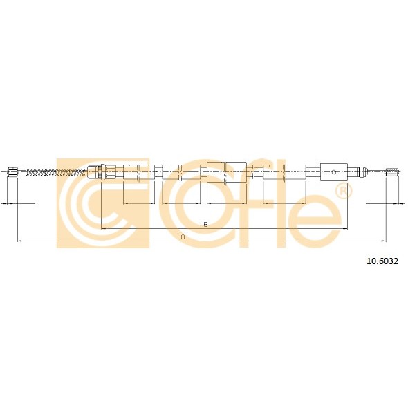 Слика на Сајла за рачна кочница COFLE 10.6032 за Peugeot 306 Saloon 2.0 S16 - 150 коњи бензин