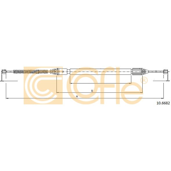 Слика на Сајла за рачна кочница COFLE 10.6682 за Renault Megane 1 Coach (DA0-1) 1.9 dTi (DA0N) - 98 коњи дизел