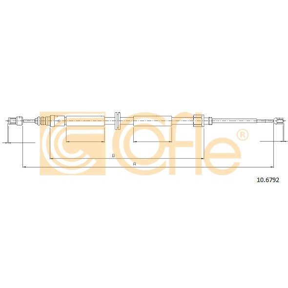 Слика на Сајла за рачна кочница COFLE 10.6792 за Renault Megane CC 1.6 16V (EZ0U, EZ1U) - 110 коњи бензин