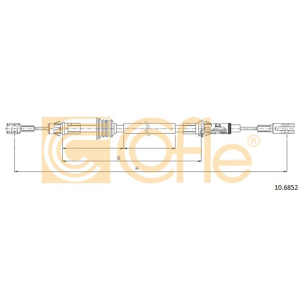 Слика на Сајла за рачна кочница COFLE 10.6852 за Opel Movano Combi (J9) 2.5 DTI - 115 коњи дизел