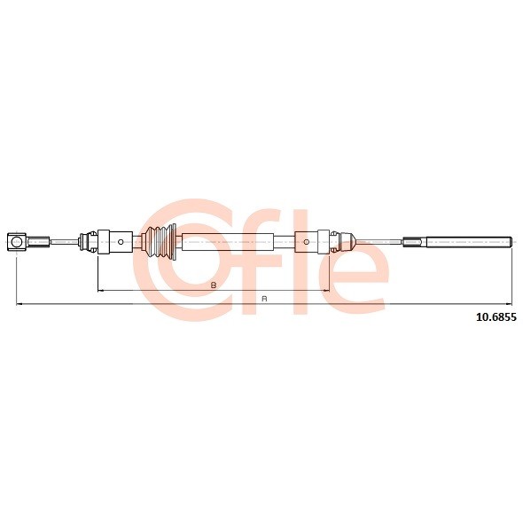 Слика на Сајла за рачна кочница COFLE 10.6855 за Opel Movano B Platform 2.3 CDTI [RWD] - 101 коњи дизел