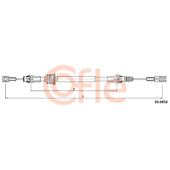 Слика на Сајла за рачна кочница COFLE 10.6856 за Opel Movano B Box 2.3 CDTI FWD - 110 коњи дизел