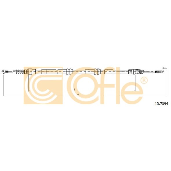 Слика на Сајла за рачна кочница COFLE 10.7394 за VW Transporter T5 Box 2.0 BiTDI 4motion - 180 коњи дизел