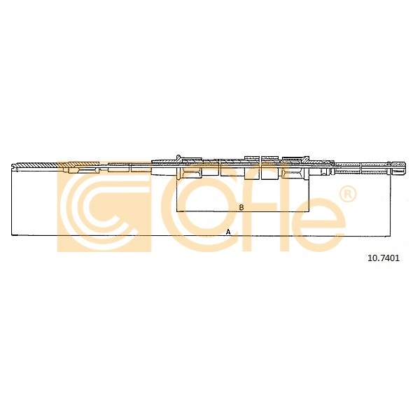 Слика на Сајла за рачна кочница COFLE 10.7401 за Seat Toledo (1L) 1.8 16V - 133 коњи бензин