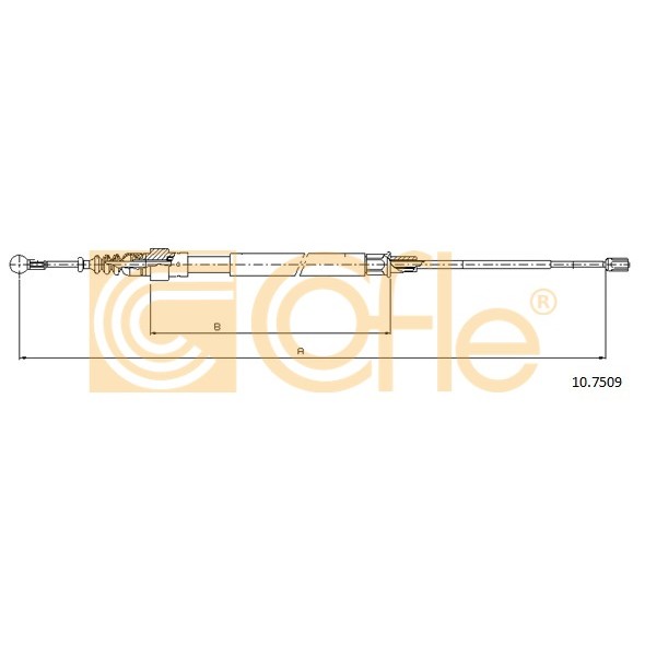 Слика на Сајла за рачна кочница COFLE 10.7509 за Seat Toledo 3 (5P2) 2.0 FSI - 150 коњи бензин