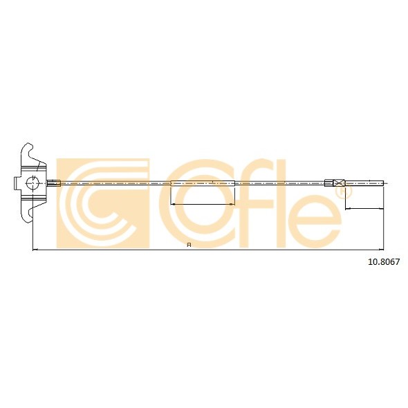 Слика на Сајла за рачна кочница COFLE 10.8067 за Volvo V70 Estate 2 (P80) 2.4 T - 200 коњи бензин