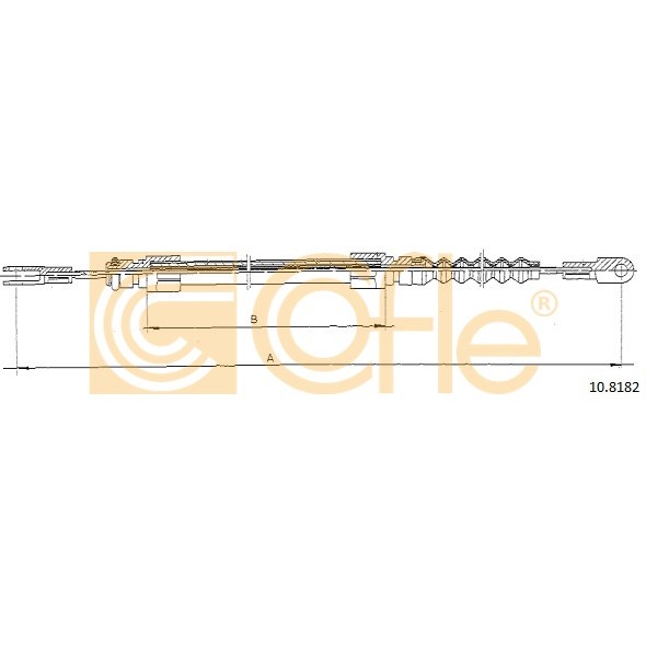 Слика на Сајла за рачна кочница COFLE 10.8182 за Volvo 940 Estate 2 (945) 2.3 - 116 коњи бензин