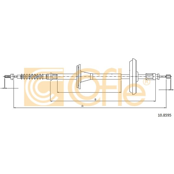 Слика на Сајла за рачна кочница COFLE 10.8595 за Saab 9-3 Estate 1.9 TiD - 120 коњи дизел