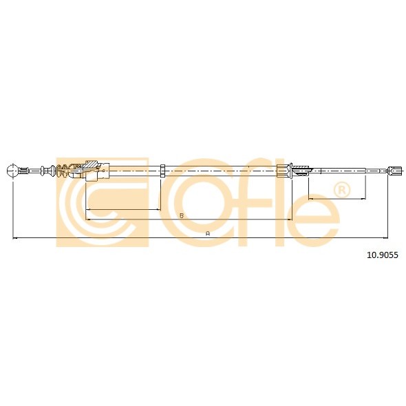 Слика на Сајла за рачна кочница COFLE 10.9055 за Skoda Fabia Hatchback (6Y2) 1.0 - 50 коњи бензин