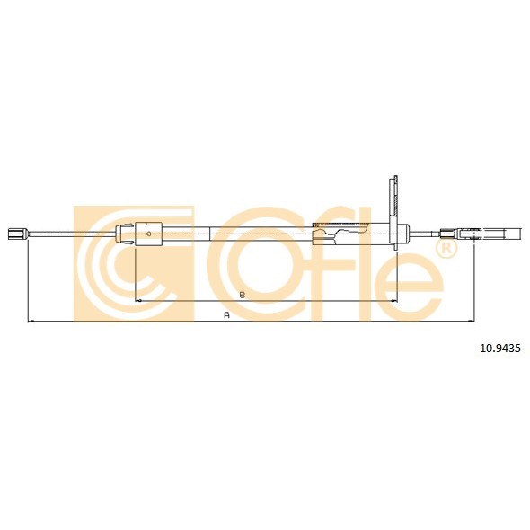 Слика на Сајла за рачна кочница COFLE 10.9435 за Mercedes C-class Estate (s203) C 180 (203.235) - 129 коњи бензин