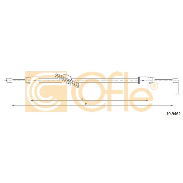 Слика на Сајла за рачна кочница COFLE 10.9462 за Mercedes C-class Estate (s204) C 220 CDI - 163 коњи дизел