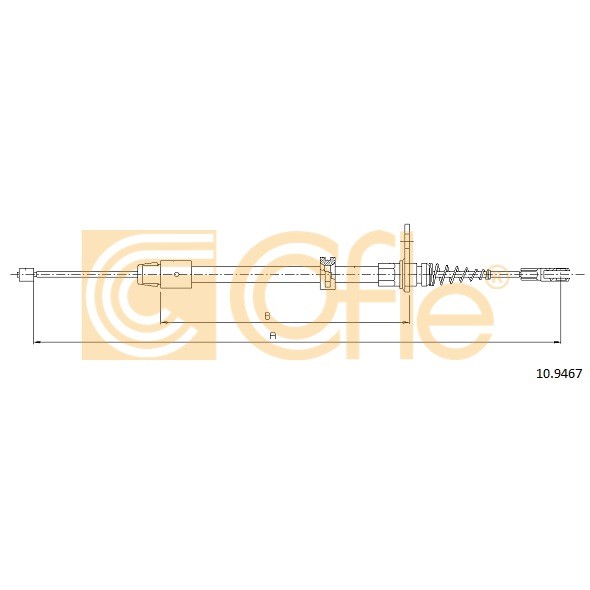 Слика на Сајла за рачна кочница COFLE 10.9467 за Mercedes GLK-class (x204) 220 CDI 4-matic (204.984) - 163 коњи дизел